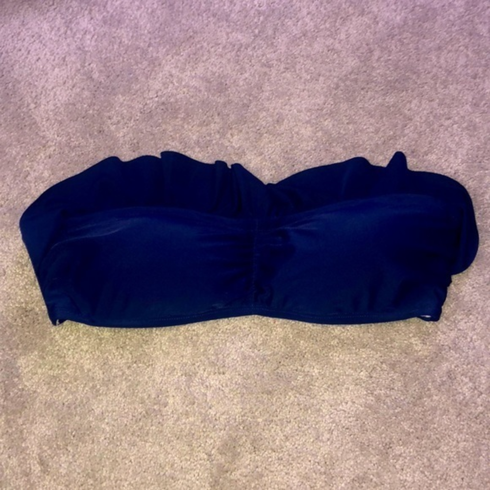 Boden Bikini Top US Size 8 Navy‎ Blue Strapless